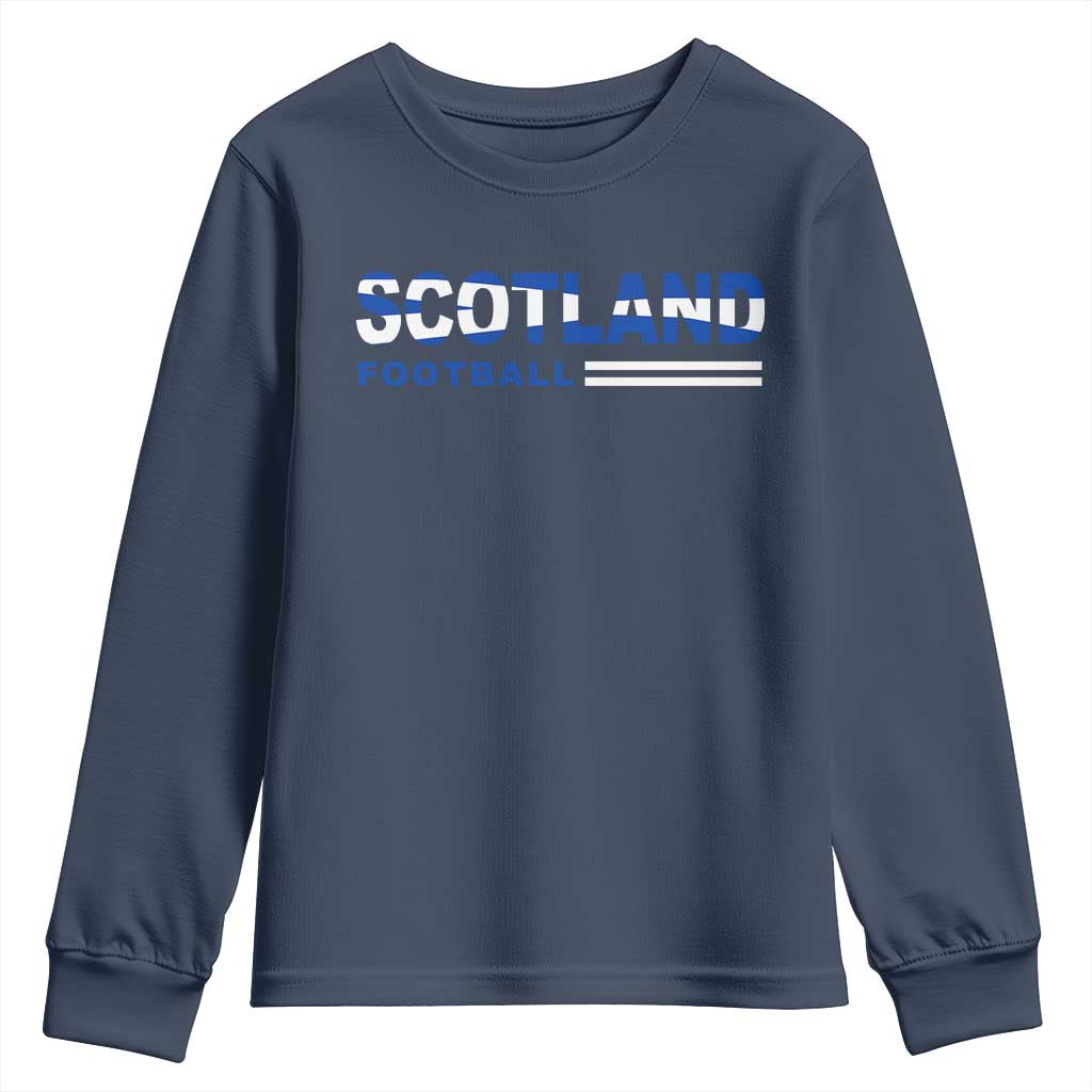 Scotland Football Pride Youth Sweatshirt Scottish Flag Soccer Fan National Team Fans