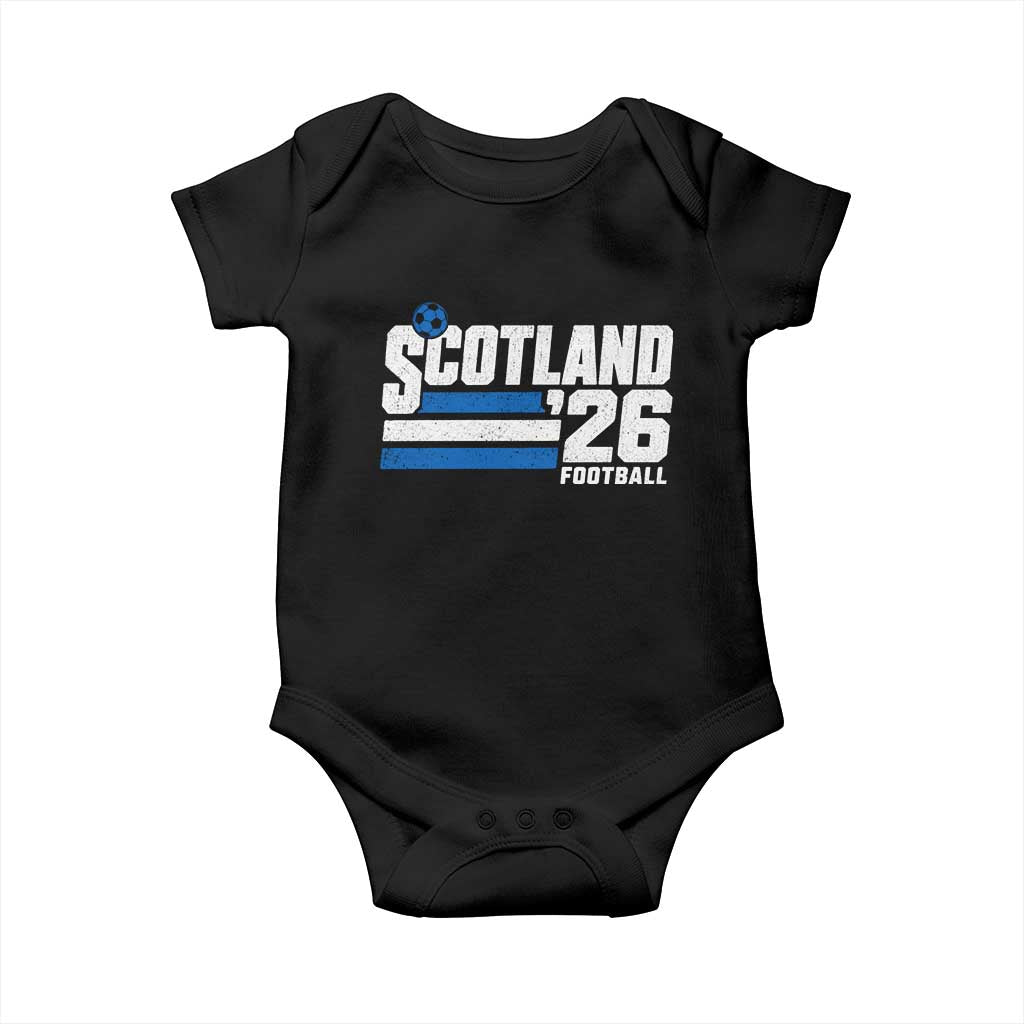 Scotland Football Fan Baby Onesie Scottish Soccer Supporter Scottish Flag 2026 TS10 Black Print Your Wear