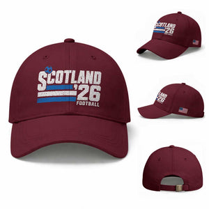 Scotland Football Fan Baseball Cap Scottish Soccer Supporter Scottish Flag 2026