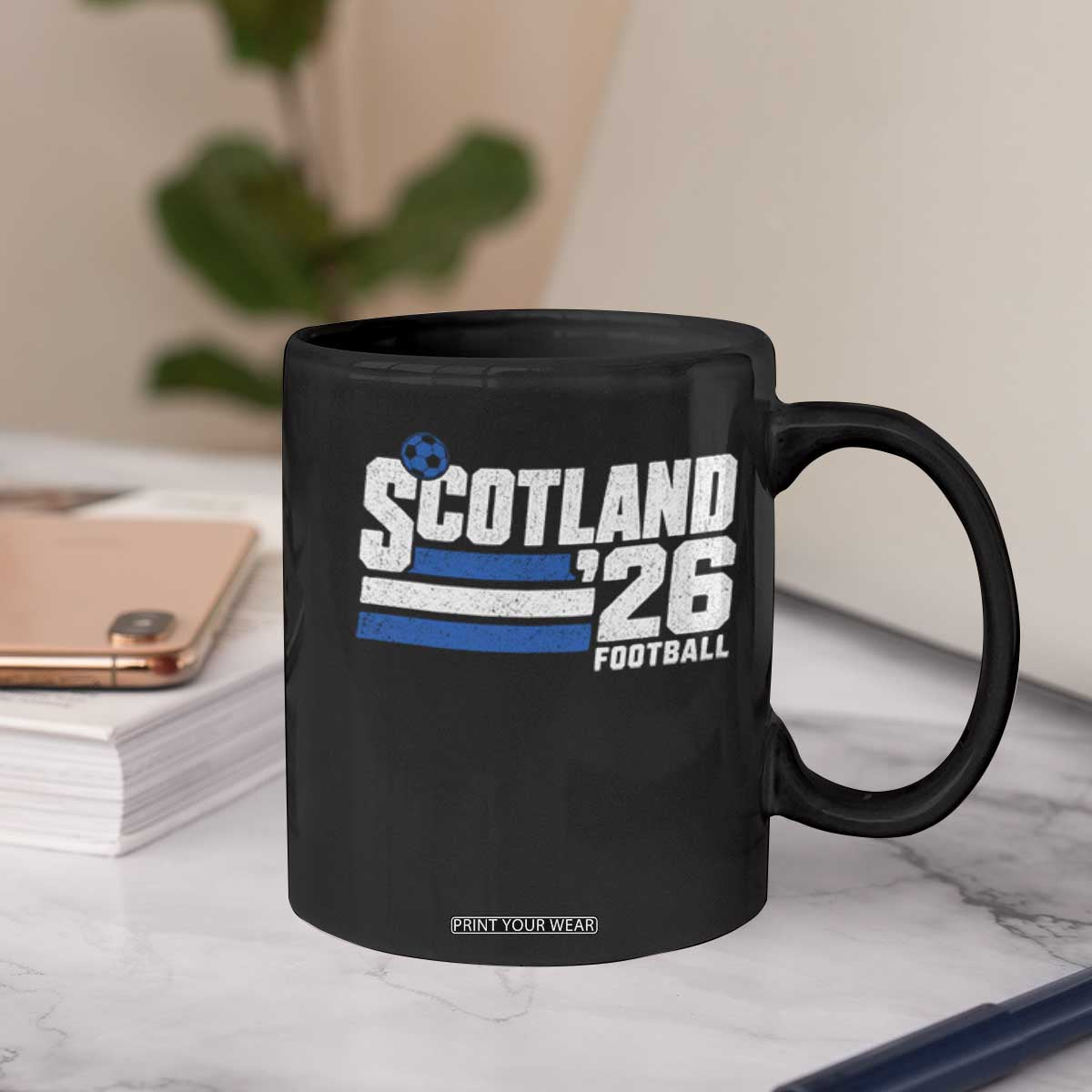 Scotland Football Fan Coffee Mug Scottish Soccer Supporter Scottish Flag 2026