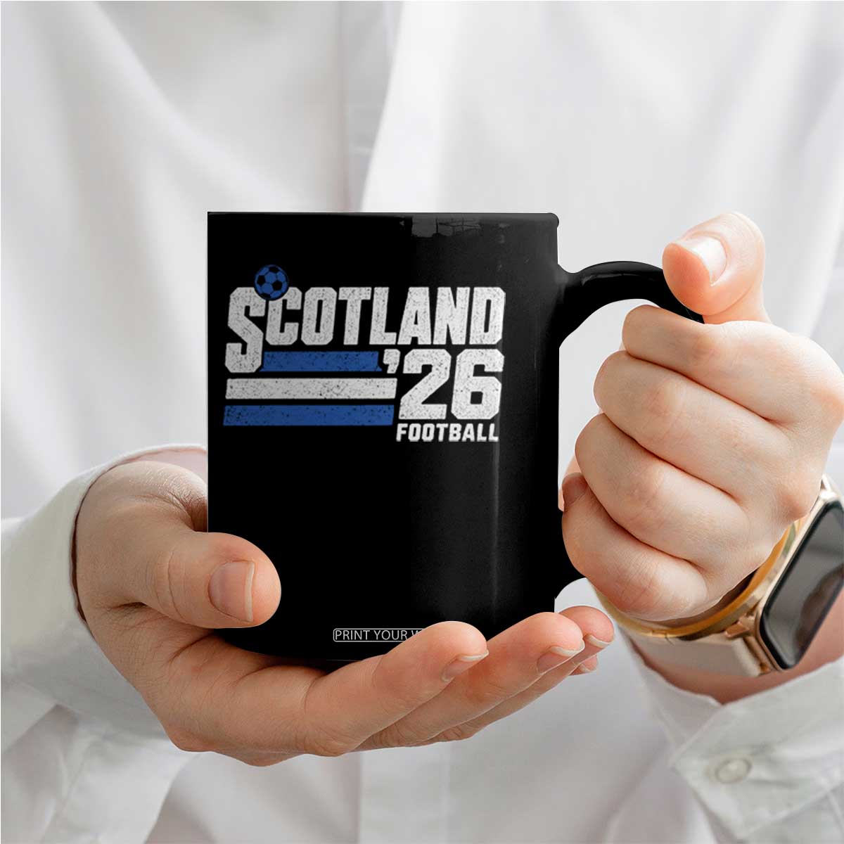 Scotland Football Fan Coffee Mug Scottish Soccer Supporter Scottish Flag 2026