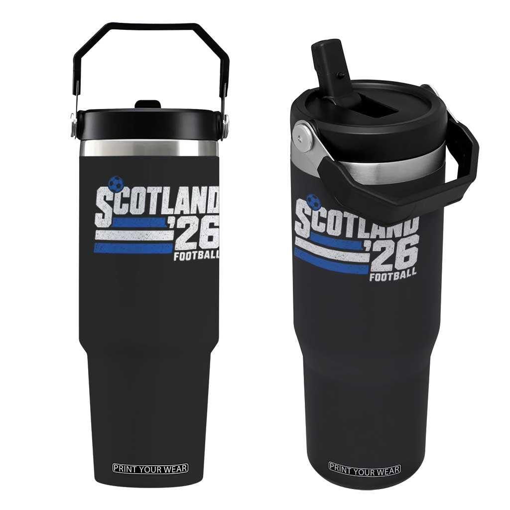 Scotland Football Fan Flip Straw Tumbler Scottish Soccer Supporter Scottish Flag 2026