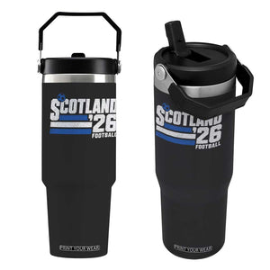 Scotland Football Fan Flip Straw Tumbler Scottish Soccer Supporter Scottish Flag 2026