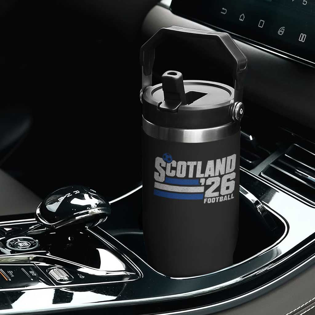 Scotland Football Fan Flip Straw Tumbler Scottish Soccer Supporter Scottish Flag 2026