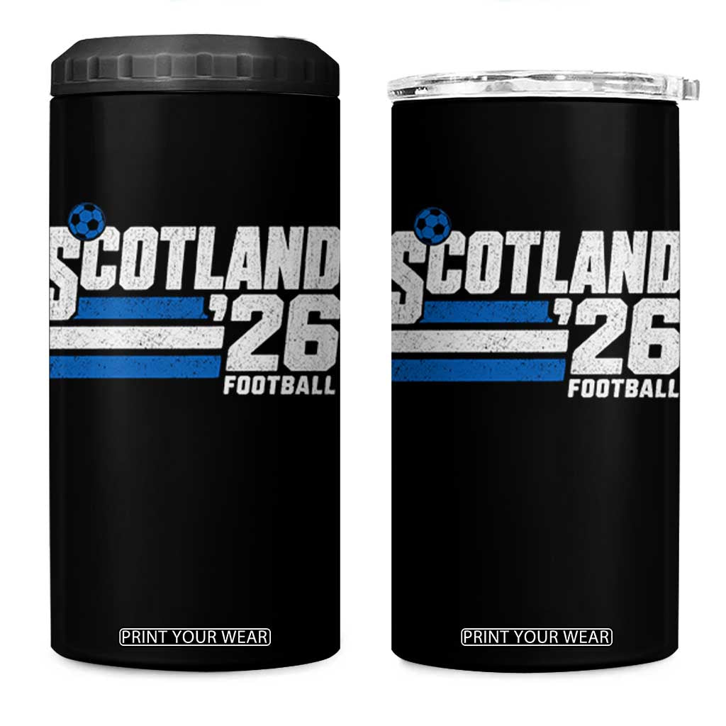 Scotland Football Fan 4 in 1 Can Cooler Tumbler Scottish Soccer Supporter Scottish Flag 2026