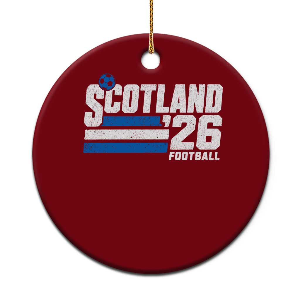 Scotland Football Fan Ceramic Ornament Scottish Soccer Supporter Scottish Flag 2026 TS10 1pc Red Print Your Wear