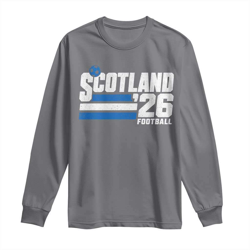 Scotland Football Fan Long Sleeve Shirt Scottish Soccer Supporter Scottish Flag 2026