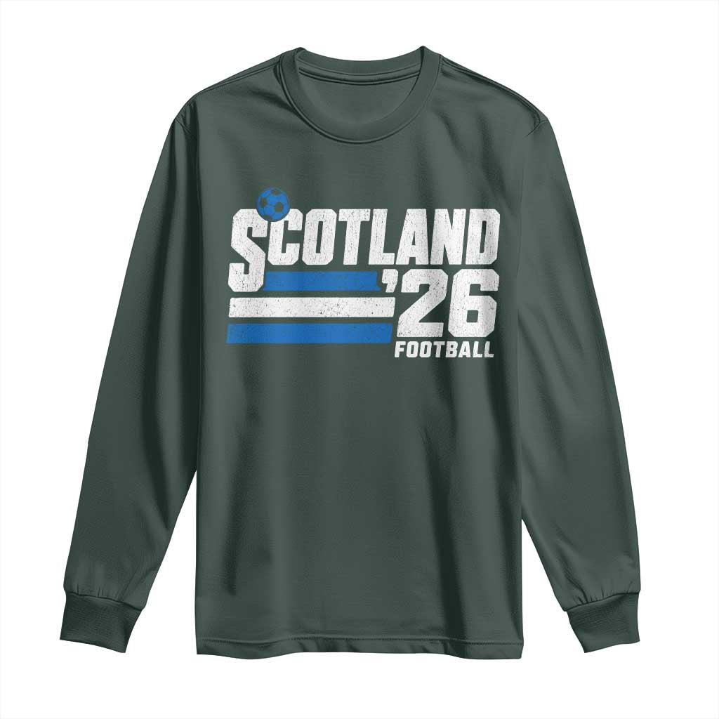 Scotland Football Fan Long Sleeve Shirt Scottish Soccer Supporter Scottish Flag 2026