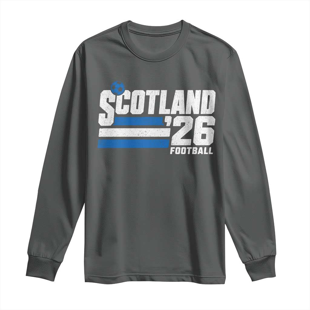 Scotland Football Fan Long Sleeve Shirt Scottish Soccer Supporter Scottish Flag 2026