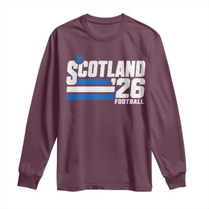 Scotland Football Fan Long Sleeve Shirt Scottish Soccer Supporter Scottish Flag 2026