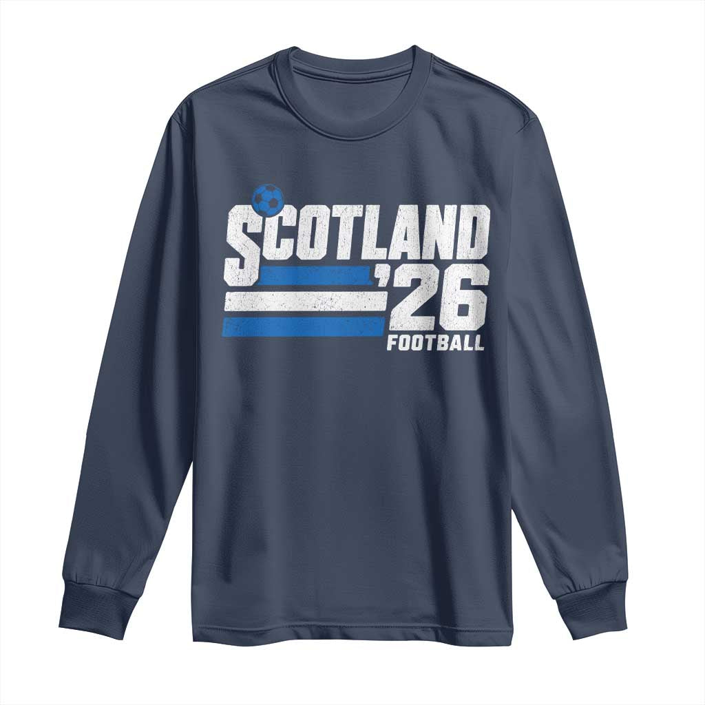 Scotland Football Fan Long Sleeve Shirt Scottish Soccer Supporter Scottish Flag 2026