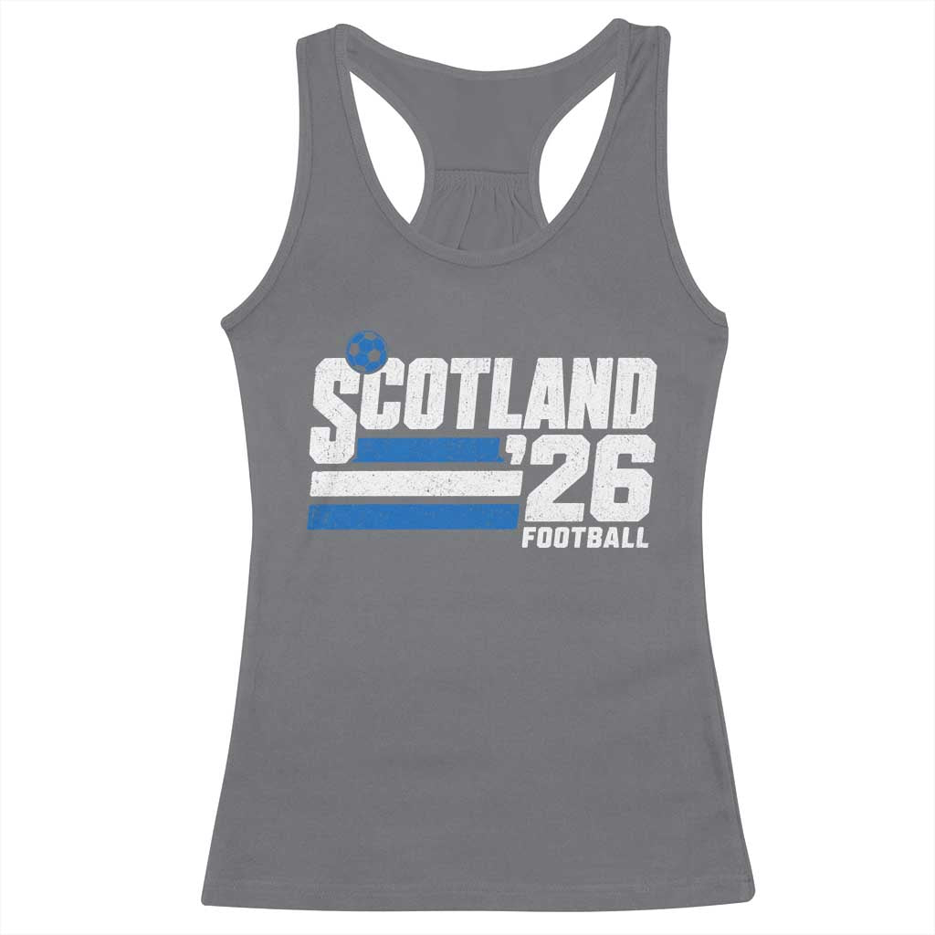Scotland Football Fan Racerback Tank Top Scottish Soccer Supporter Scottish Flag 2026