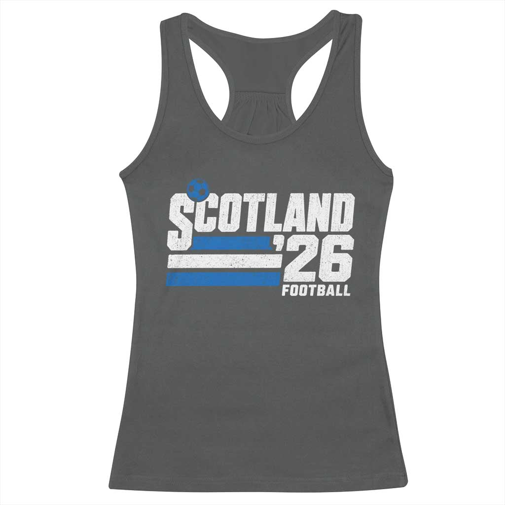 Scotland Football Fan Racerback Tank Top Scottish Soccer Supporter Scottish Flag 2026