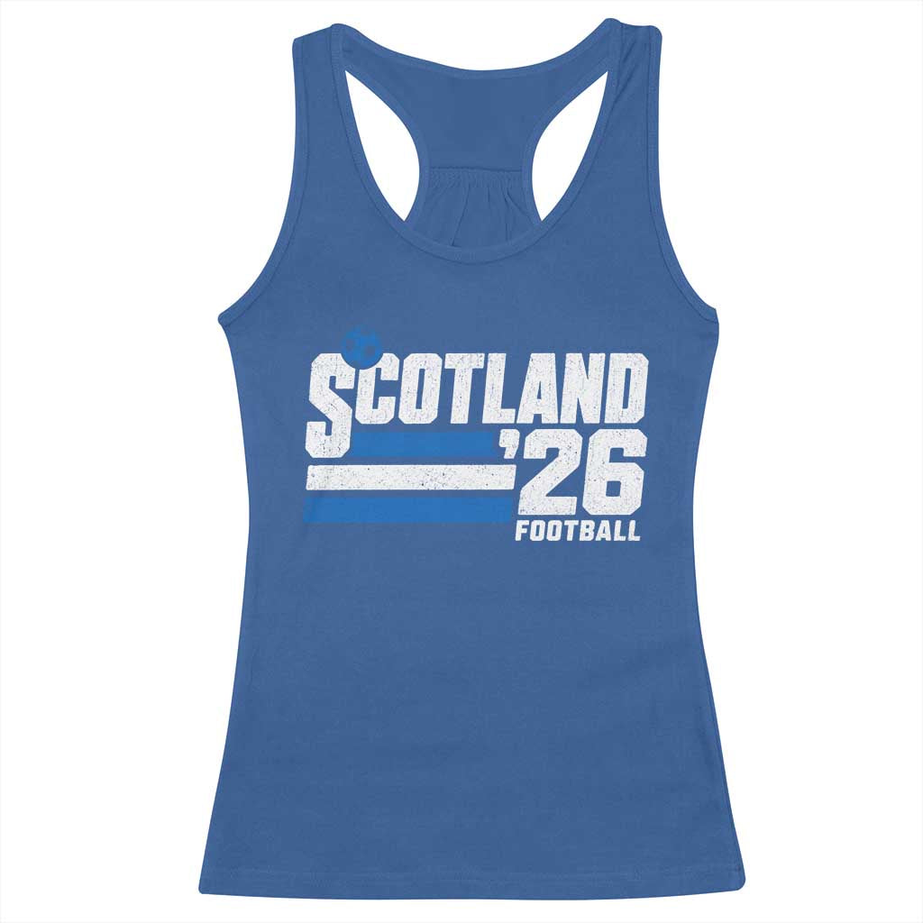 Scotland Football Fan Racerback Tank Top Scottish Soccer Supporter Scottish Flag 2026