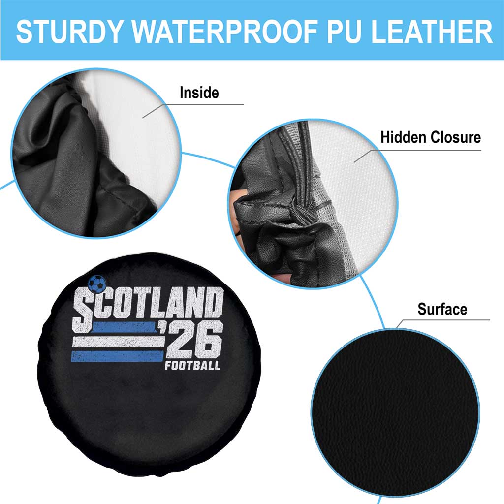 Scotland Football Fan Spare Tire Cover Scottish Soccer Supporter Scottish Flag 2026