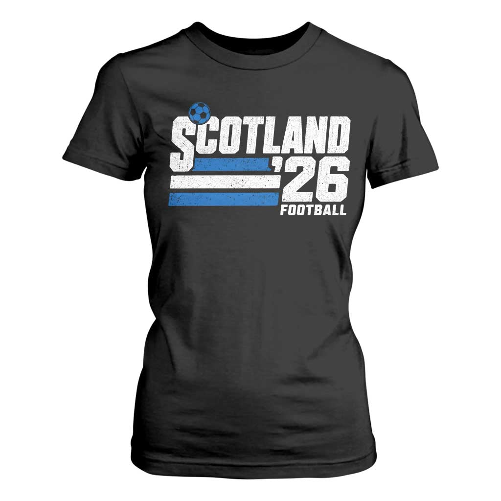 Scotland Football Fan T Shirt For Women Scottish Soccer Supporter Scottish Flag 2026