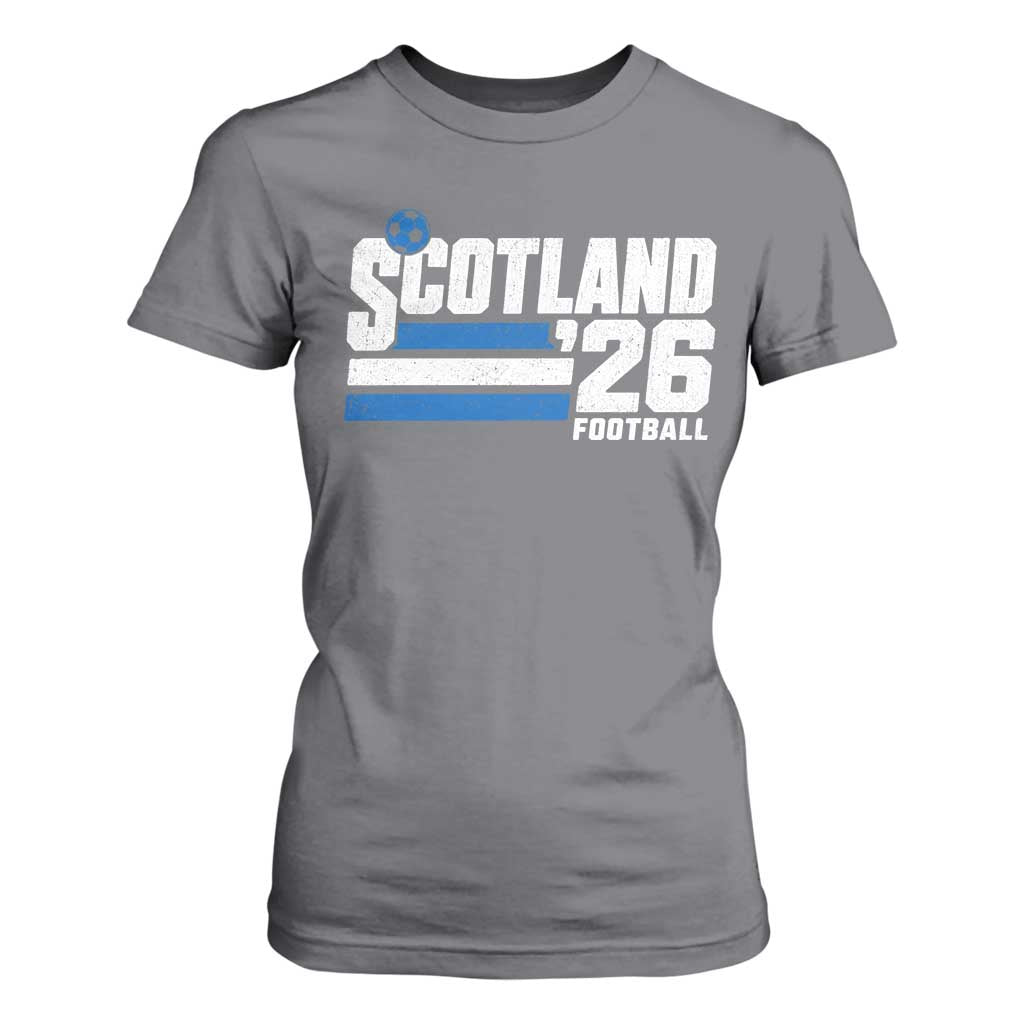 Scotland Football Fan T Shirt For Women Scottish Soccer Supporter Scottish Flag 2026