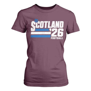 Scotland Football Fan T Shirt For Women Scottish Soccer Supporter Scottish Flag 2026