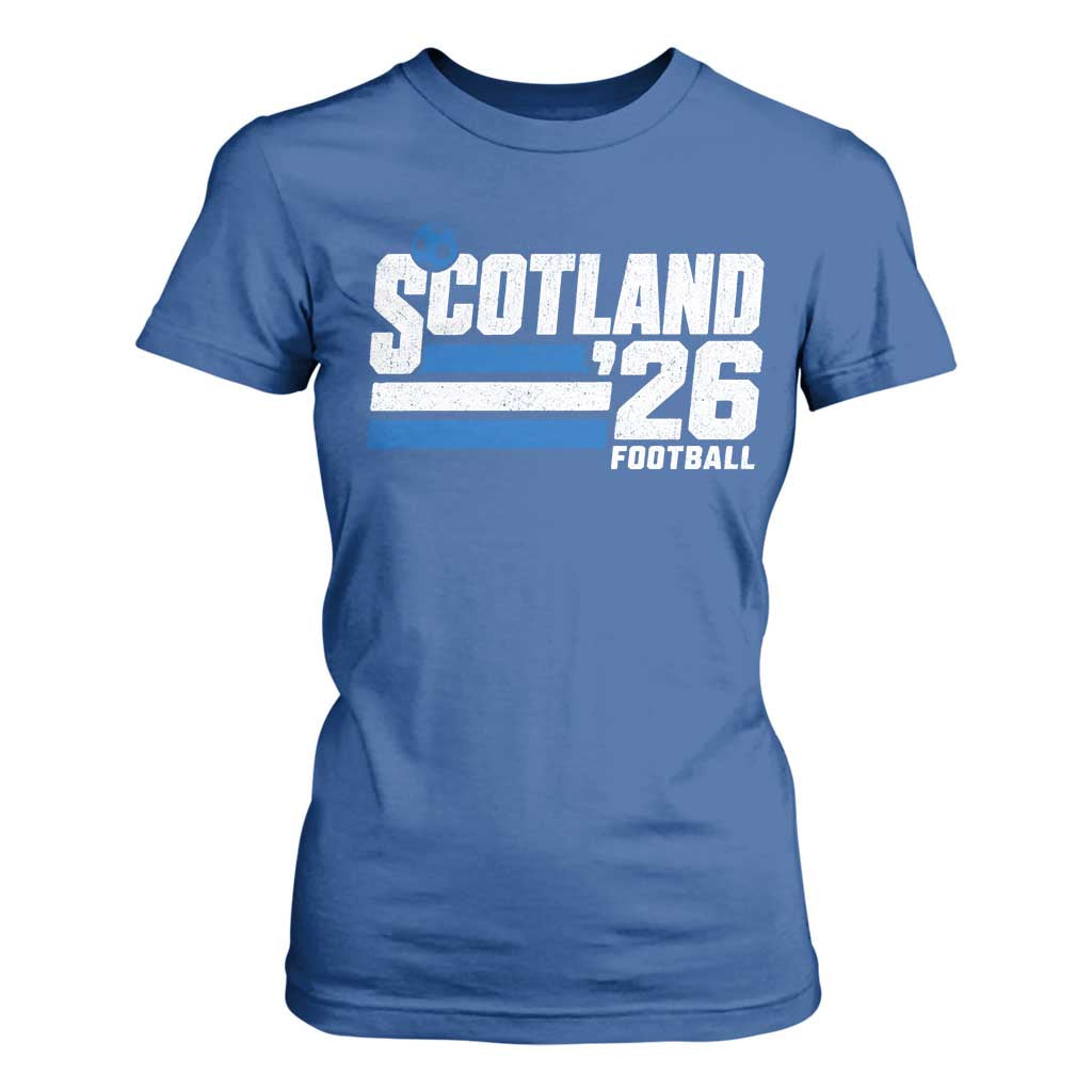 Scotland Football Fan T Shirt For Women Scottish Soccer Supporter Scottish Flag 2026