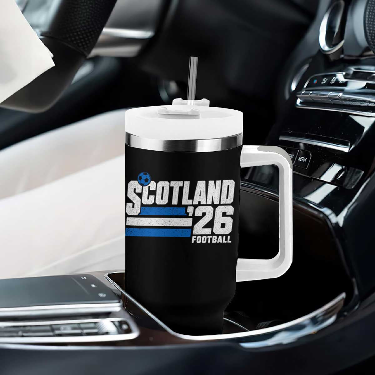 Scotland Football Fan Tumbler With Handle Scottish Soccer Supporter Scottish Flag 2026