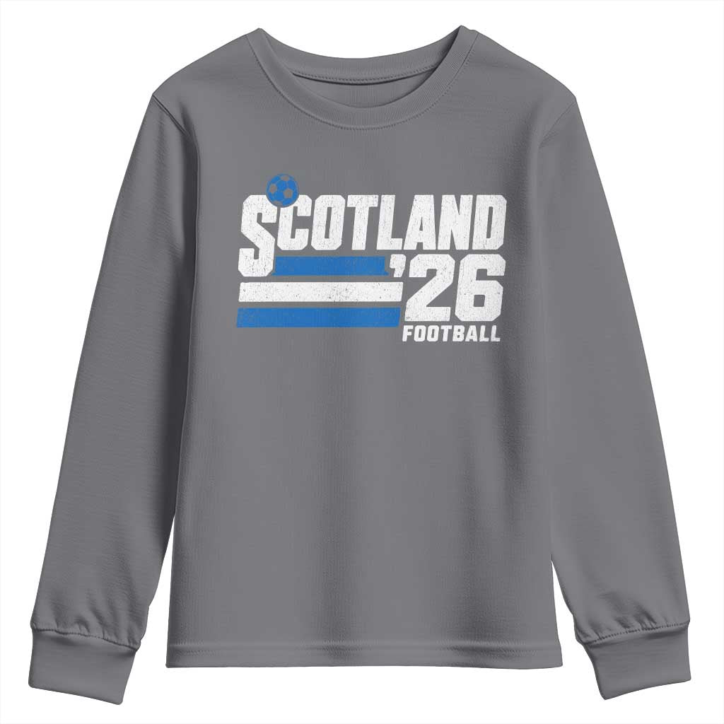 Scotland Football Fan Youth Sweatshirt Scottish Soccer Supporter Scottish Flag 2026