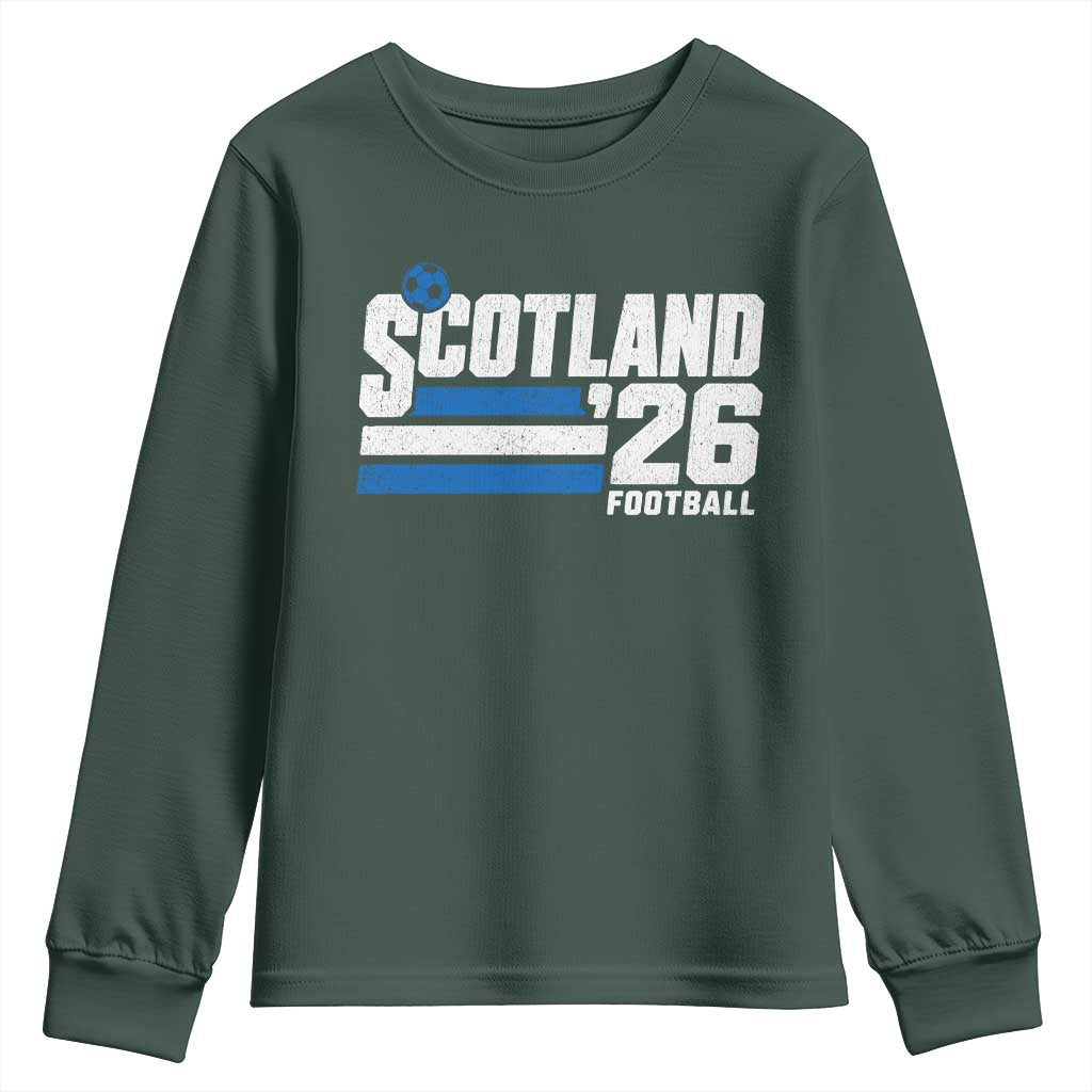Scotland Football Fan Youth Sweatshirt Scottish Soccer Supporter Scottish Flag 2026