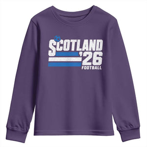 Scotland Football Fan Youth Sweatshirt Scottish Soccer Supporter Scottish Flag 2026