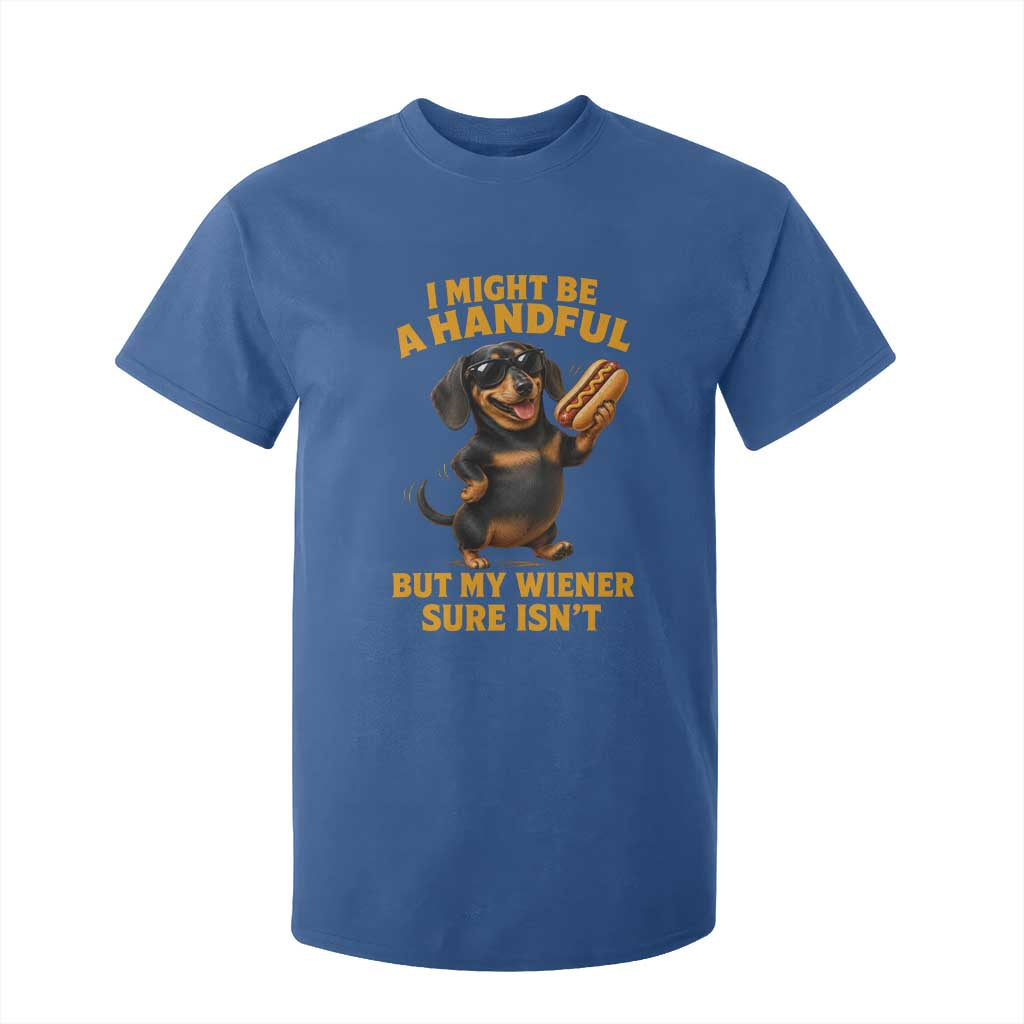 Funny Embarrassing Dachshund T Shirt For Kid Wiener Hot Dog Pun Crude Cringey Inappropriate Humor