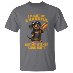 Funny Embarrassing Dachshund T Shirt Wiener Hot Dog Pun Crude Cringey Inappropriate Humor