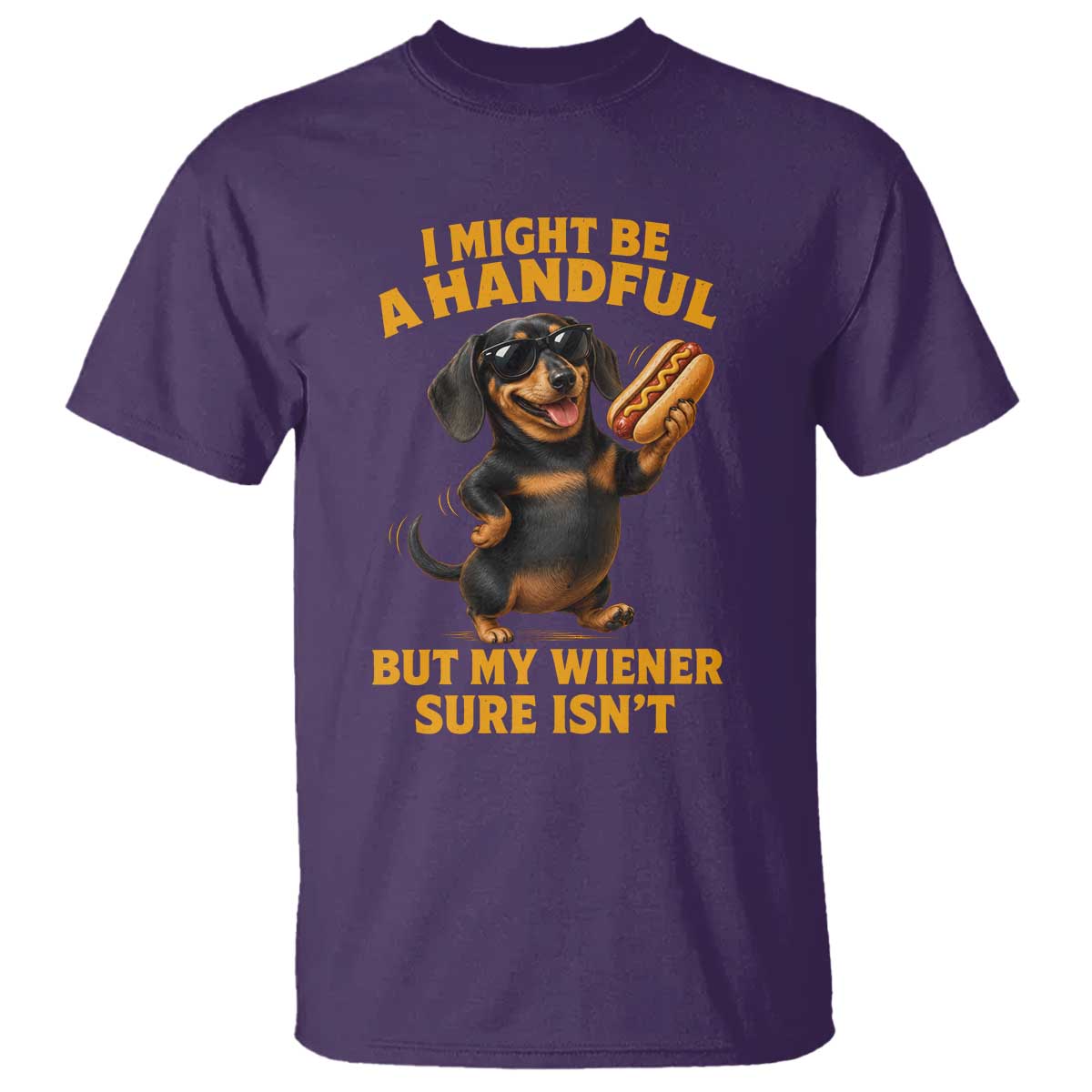 Funny Embarrassing Dachshund T Shirt Wiener Hot Dog Pun Crude Cringey Inappropriate Humor