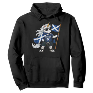 Funny Scotland Unicorn Hoodie Cool Scottish Unicorn with Kilt Flag Scotland Pride Football Fans