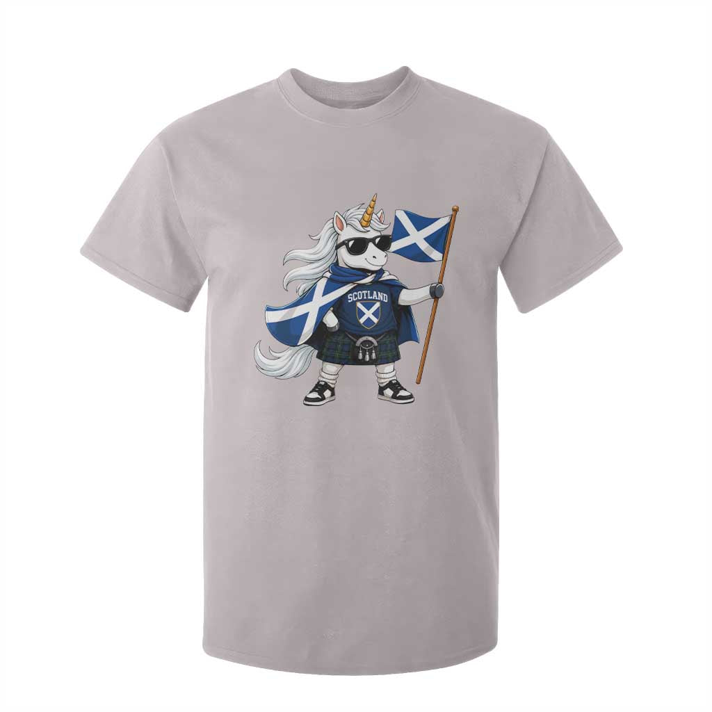 Funny Scotland Unicorn T Shirt For Kid Cool Scottish Unicorn with Kilt Flag Scotland Pride Football Fans