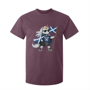 Funny Scotland Unicorn T Shirt For Kid Cool Scottish Unicorn with Kilt Flag Scotland Pride Football Fans
