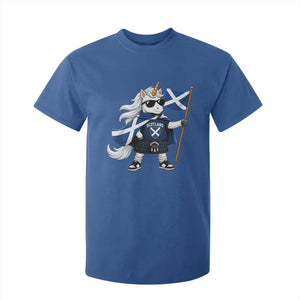 Funny Scotland Unicorn T Shirt For Kid Cool Scottish Unicorn with Kilt Flag Scotland Pride Football Fans