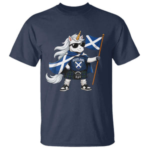 Funny Scotland Unicorn T Shirt Cool Scottish Unicorn with Kilt Flag Scotland Pride Football Fans