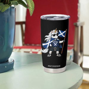 Funny Scotland Unicorn Tumbler Cup Cool Scottish Unicorn with Kilt Flag Scotland Pride Football Fans