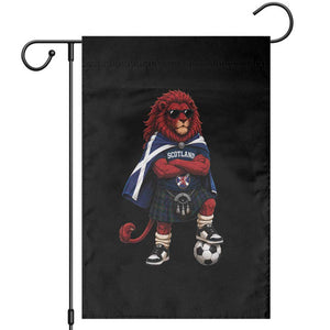 Scotland Rampant Lion Soccer Fan Garden Flag Scottish Pride Red Lion in Kilt with Sunglasses Football