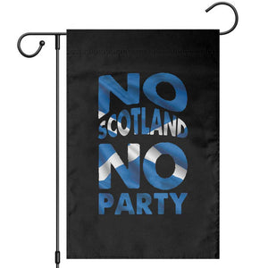 No Scotland No Party Scottish Garden Flag Retro Scottish Banner Fan Scotland Flag