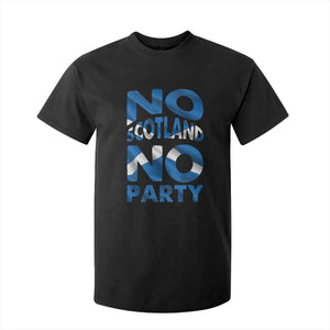 No Scotland No Party Scottish T Shirt For Kid Retro Scottish Banner Fan Scotland Flag