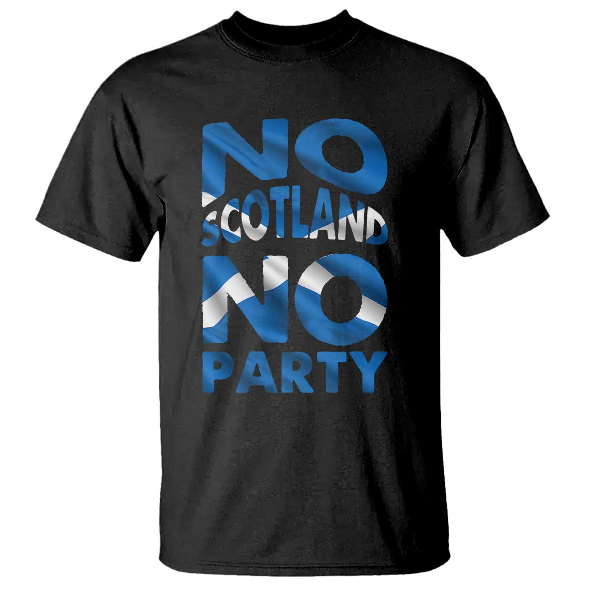 No Scotland No Party Scottish T Shirt Retro Scottish Banner Fan Scotland Flag