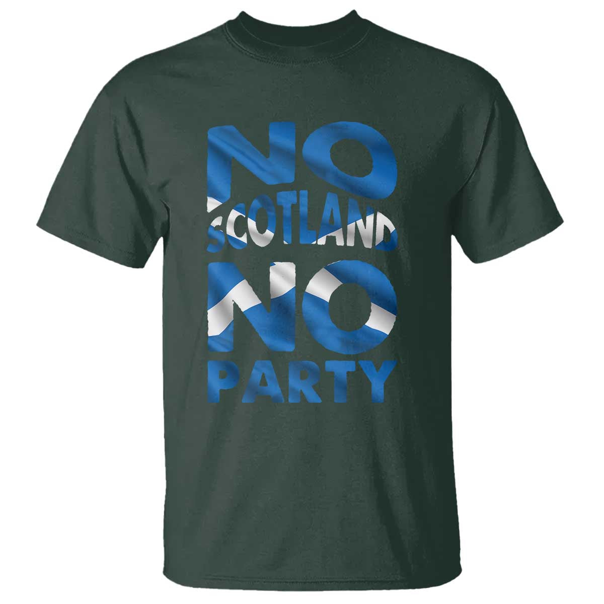 No Scotland No Party Scottish T Shirt Retro Scottish Banner Fan Scotland Flag