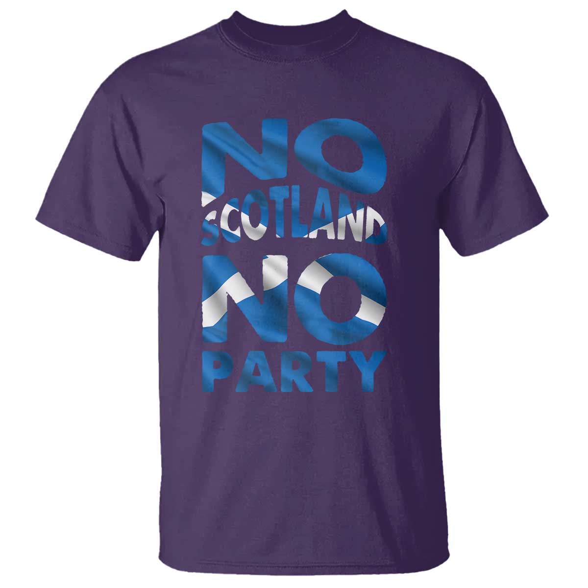 No Scotland No Party Scottish T Shirt Retro Scottish Banner Fan Scotland Flag
