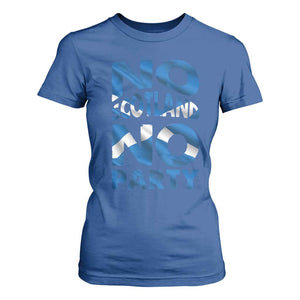 No Scotland No Party Scottish T Shirt For Women Retro Scottish Banner Fan Scotland Flag