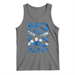No Scotland No Party Scottish Tank Top Retro Scottish Banner Fan Scotland Flag
