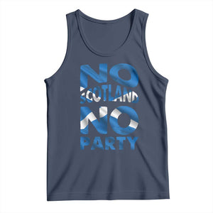 No Scotland No Party Scottish Tank Top Retro Scottish Banner Fan Scotland Flag