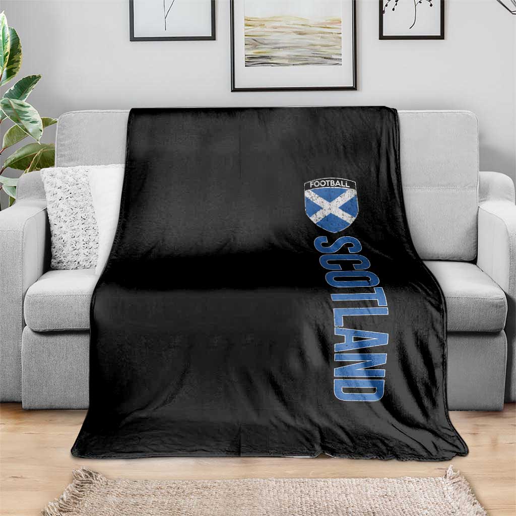 Scotland Soccer Throw Blanket Vintage SCOT Scottish Flag Graphic Football Fan