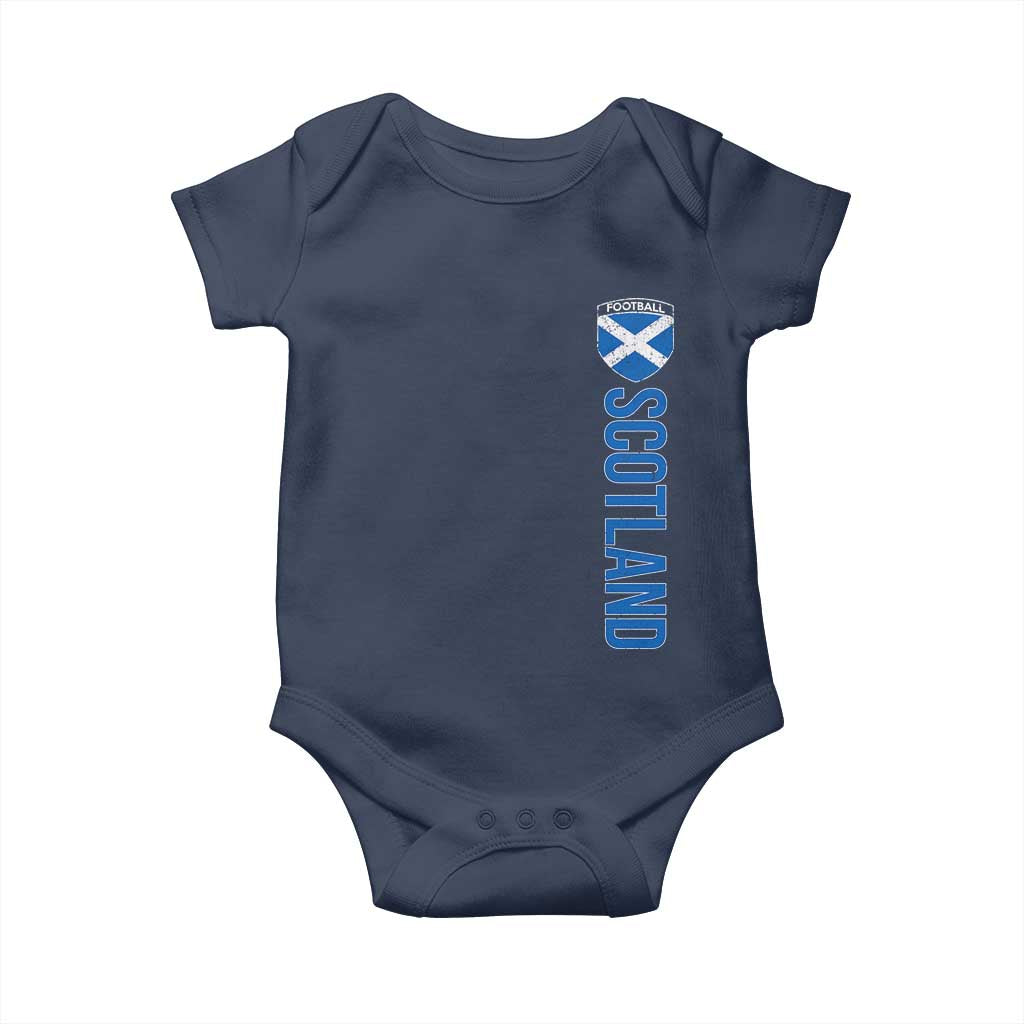 Scotland Soccer Baby Onesie Vintage SCOT Scottish Flag Graphic Football Fan