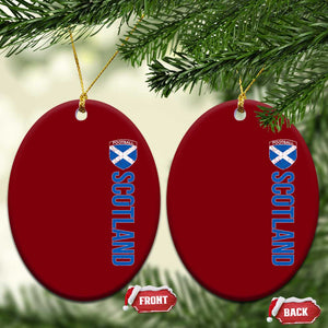 Scotland Soccer Ceramic Ornament Vintage SCOT Scottish Flag Graphic Football Fan