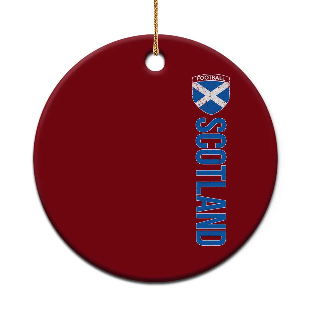 Scotland Soccer Ceramic Ornament Vintage SCOT Scottish Flag Graphic Football Fan TS10 1pc Red Print Your Wear