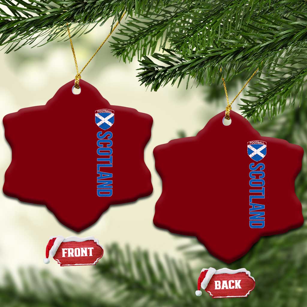 Scotland Soccer Ceramic Ornament Vintage SCOT Scottish Flag Graphic Football Fan